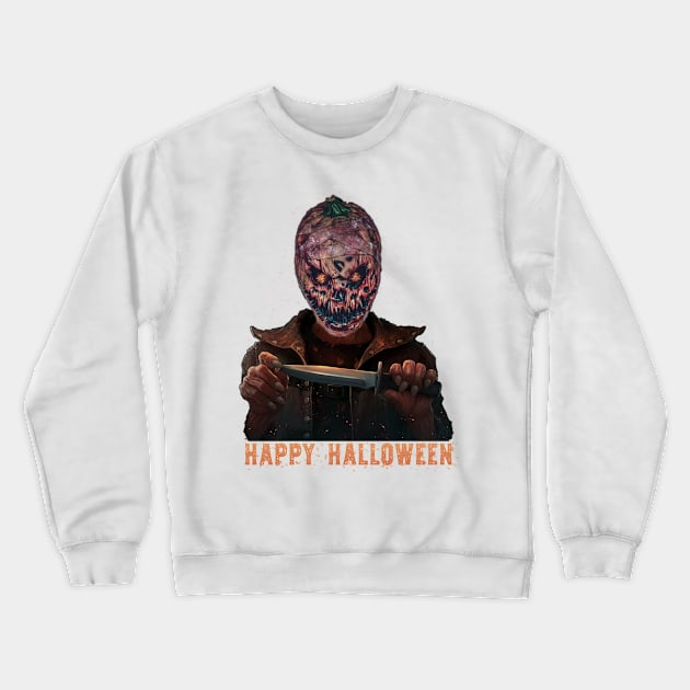 happy halloween Crewneck Sweatshirt by BaderAbuAlsoud